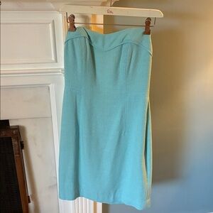 Lilly Pulitzer Aqua strapless dress
